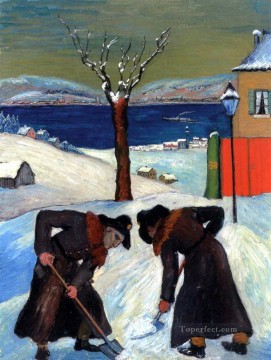 Expressionism Painting - winter Marianne von Werefkin Expressionism